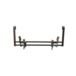 Honeybee 6-Hook Swivel Bathroom Door Hanger Black Honeybee 6-Hook Swivel Bathroom Door Hanger Black
